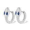 S925 Sterling Silver Zircon Snake Earrings - Cute, Stylish Animal Spirit Jewelry for Women