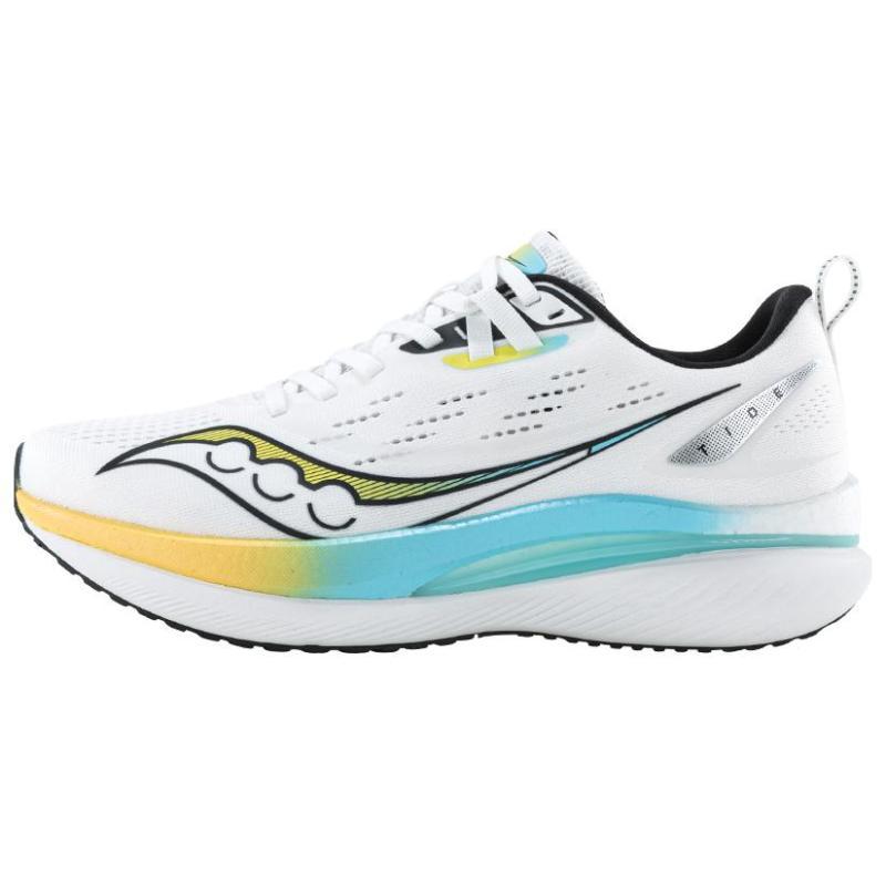 

Saucony Tide Cushioning, Abrasion Resistant, And Resilient Properties Low top Casual Running Shoes Unisex White Blue Saucony S28195-1 42.5