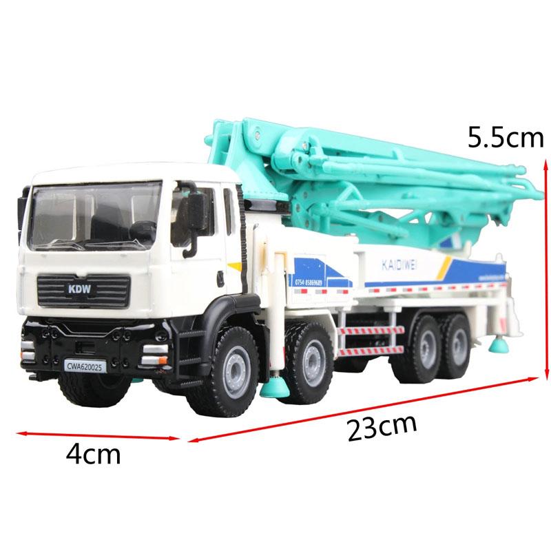 Bilmodell i skala 1/55, Legering Bilmodell Betongpumpe Bil Voksen Metalldekorasjon Julegave Nyttårsgave