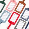 Leather Luggage Tag Name Address ID Holder Travel Accessories Baggage Label Suitcase Tag
