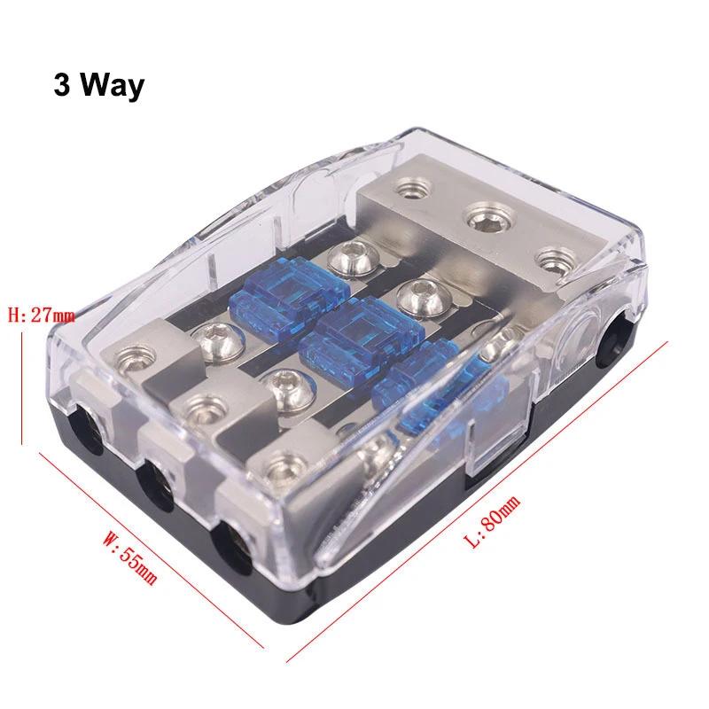 Zinc Alloy Nickel Plating Mini Fuse Holder Stereo Audio AFS Fuse Holder Power Distribution Block Fuse Box Car Audio Modification