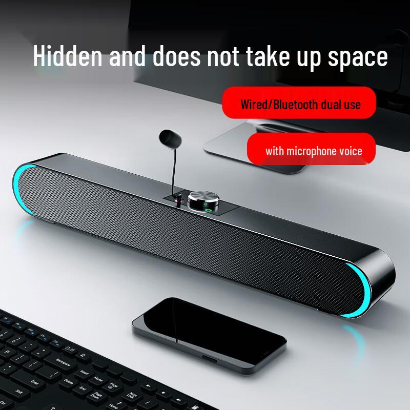 SADA V-183 Desktop Computer Soundbar Speaker CN Plug (adapter Included)