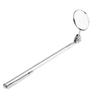 Telescoping Inspection Mirror Round Mirror Stainless Steel Inspection Tool with Long Handle Suitable for Auto Car