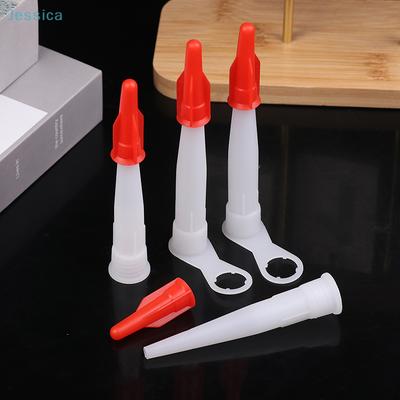 Spare Silicone Mastic Cartridge Nozzles 10Pcs Caulking Gun Nozzles Screw Cover Cap Household Sealant Tool