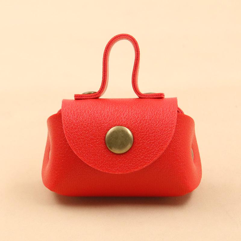 Retro Style PU Leather Necklace Coin Purse - 16 Color Choices, Trendy Accessory