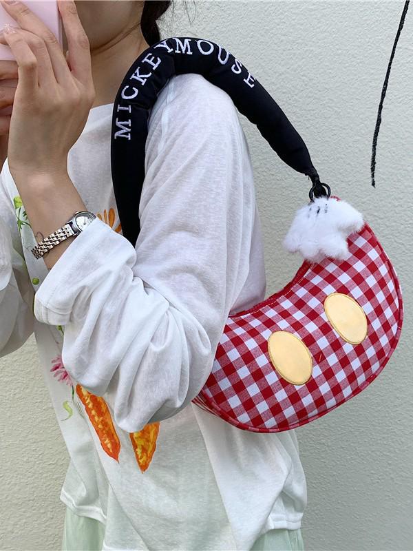 Korean Niche Plaid Handbag: Fashionable Versatile Women's Shoulder Crossbody