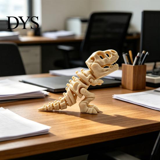 Dinosaur Skeleton Model Figurine 3D Printed Dino Bones Figures Mini Poseable Toy for Sand Dig Science Play Party Favors Puzzle