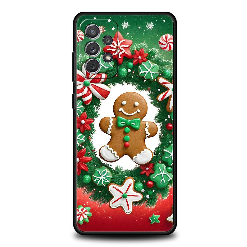 New Year Christmas Phone Case for Samsung Galaxy A13 A15 A22 A23 A25 A31 A32 A33 A35 A41 A51 A52 A53 A55 Soft TPU 5G Shell Capas