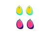 Sundaydiscoclub Color Layered Earrings Pink