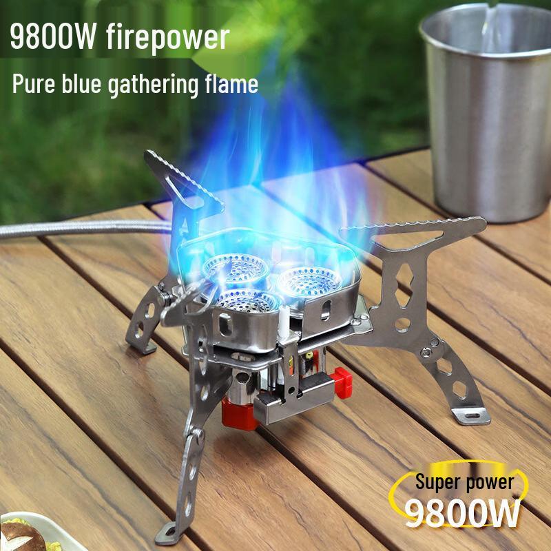 ZISIZ Portable Triple-Burner Camping Gas Stove