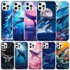 Humpback Whale Sea Giant Soft Cover for iPhone 16 17 Air 15 14 Pro Max 16E Phone Case 13 Mini 12 11 7 SE 8 Print Pattern Fit Cas