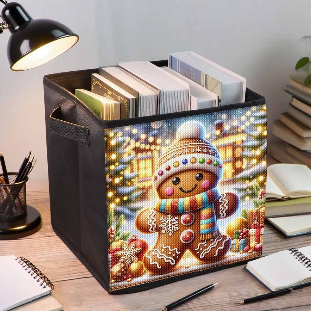 Little Biscuit Figure 5D Diamond Painting Storage Basket Full Round Drill Mosaic Diamond Embroidery Cross Stitch Kits Home Decor Home Decor