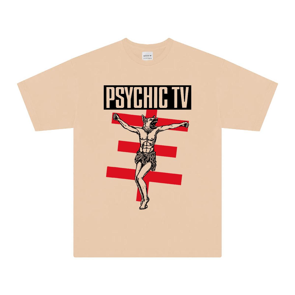 

Psychic TV TShirt ExperiUnisextal Music Coil Throbbing Gristle Unisex Print Graphic Top Short Sleeves Cotton Shirt 4XL
