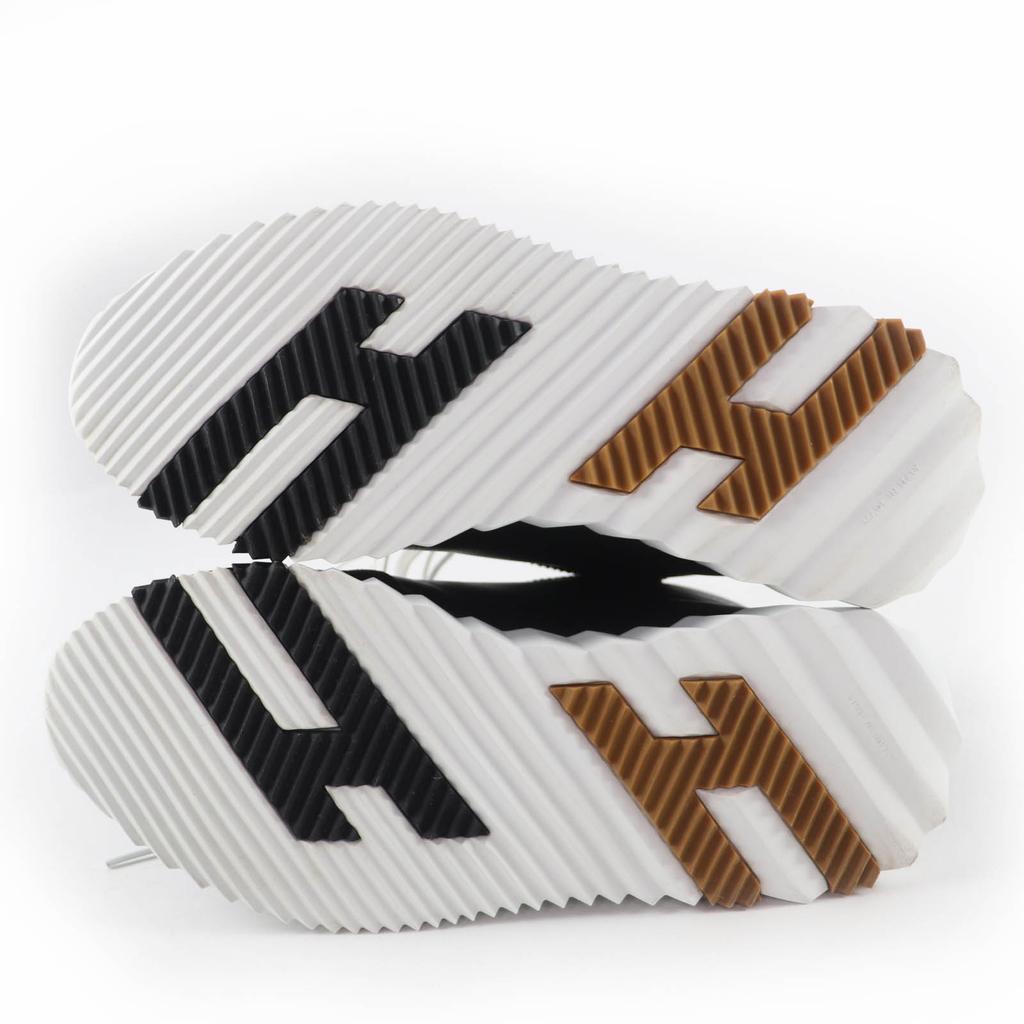 Great HERMES High cut sneakers hip hop H logo lace-up leather black Women 37 Used