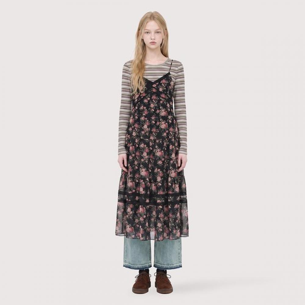 Thursday Island Flower Layered Long Dress T266mop174w