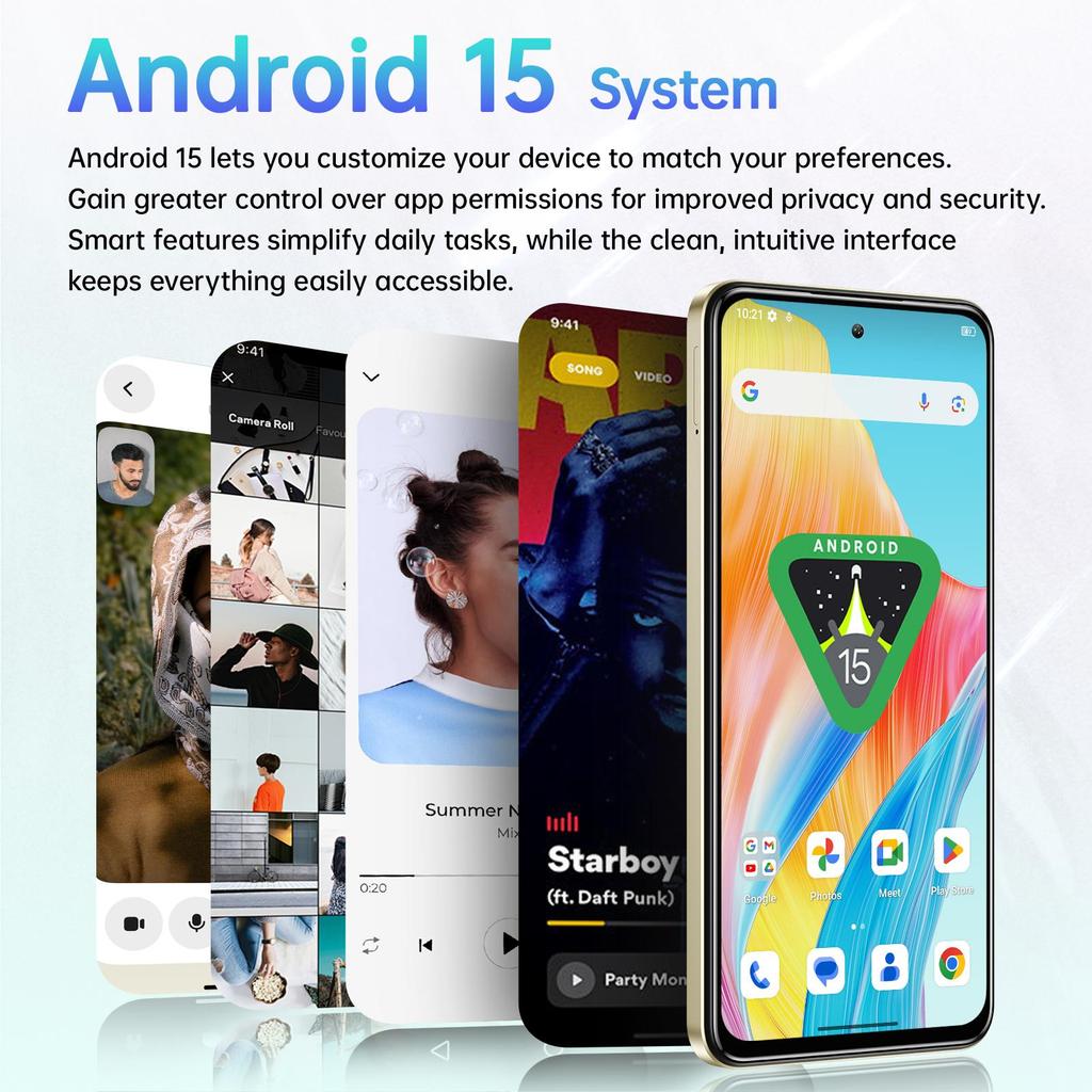 Smartphone OUKITEL C65 Android 15, Display 6.7" HD+ 90Hz, 16GB+128GB/1TB, Fotocamera 50MP, 5150mAh