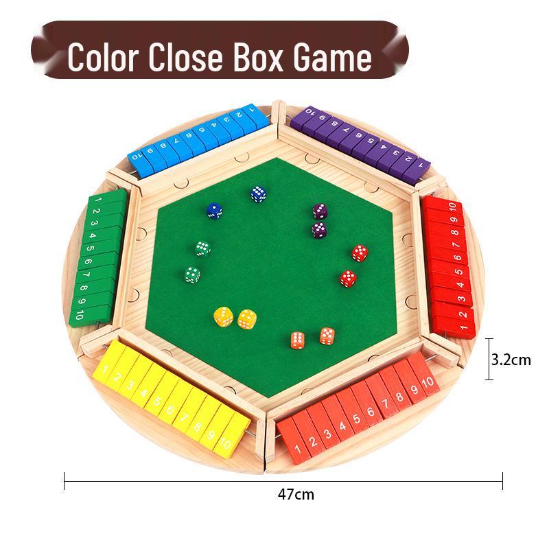 Children's Number Flip Card Game: Educational, Entertaining, Four-Sided Board & Drinking Game Props for Parties