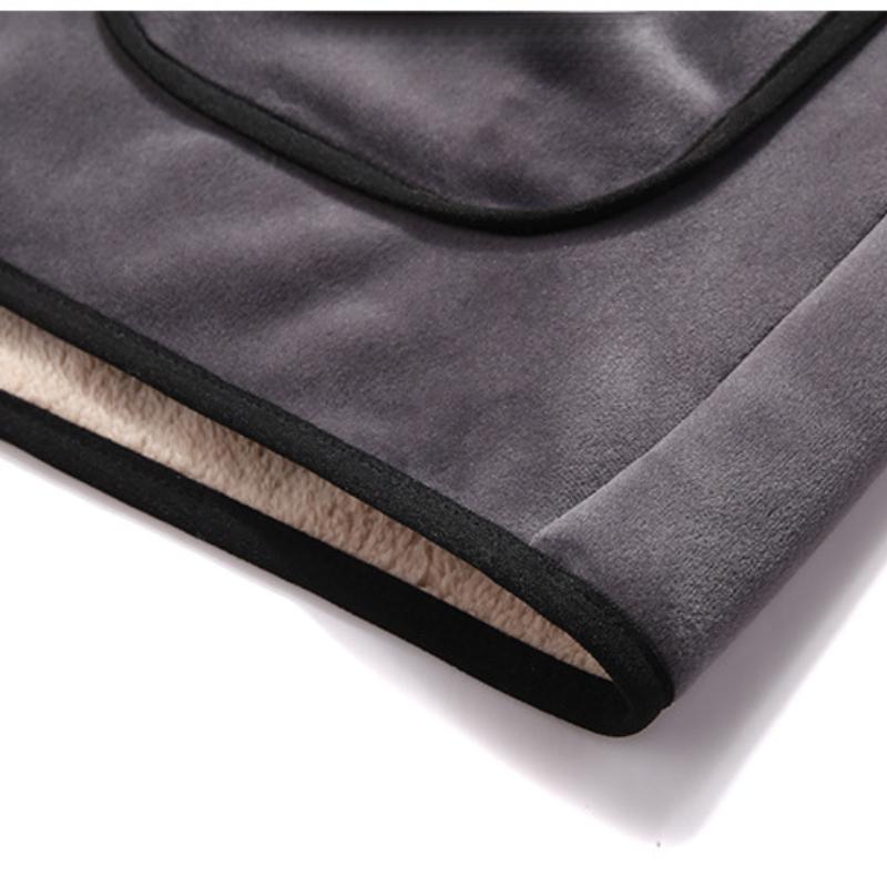 Men's Fleece-Lined Plus Size Vest Dad's Outfit Home Casual Vest Autumn Winter Warm Cold-Proof Inner Wear Casual Sleeveless Vest