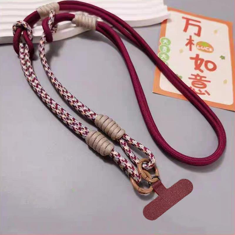 3-in-1 120cm Crossbody Handy-Hängeseil Nacken-Lanyard Armband Abnehmbares Handy-Lanyard Wasserbecher-Hängeseil