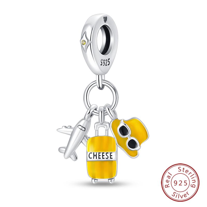 100% Copper Butterfly Fairy Dream Ocean Shell Pearl Mermaid Sea Turtle Sunflower Charms Beads Fit Qikaola Bracelets