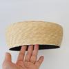 100% Natural Flat Straw Beret for Men Women Summer Beach Party Tablet  Sun Hat Israel Islam Cap Japanese Hat
