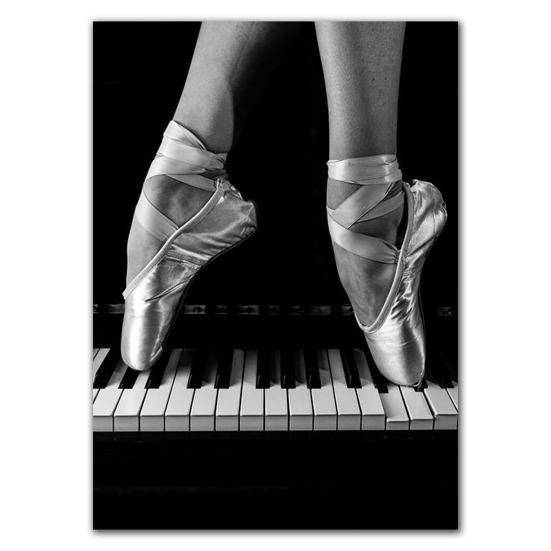 

Элегантная балерина, черно-белый художественный постер, модная балетная девушка, винтажная картина, украшение для гостиной, спальни, дома, стены HD0073 30x40cm no frame