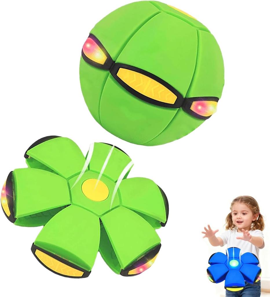 Children's Bouncing Ball, Magic Meta Ball, Magic Flying Saucer,Parent-Child Interaction, Transformation Flying Toy Outdoor Games