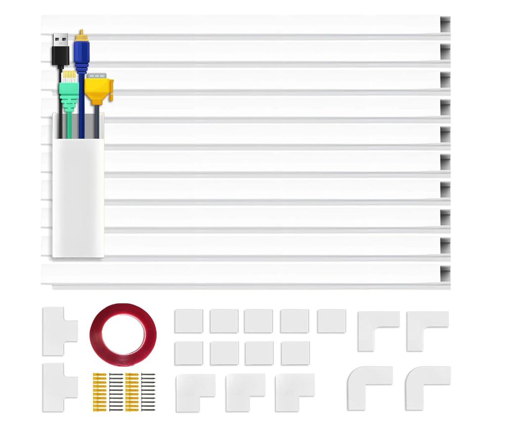 Cable Duct White Self-Adhesive 4M (10 Pieces X 400 X 30 X 15 )