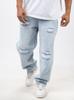 Dés Chanceux Petits Dés Jeans Amples Homme Bleu Clair Lavé