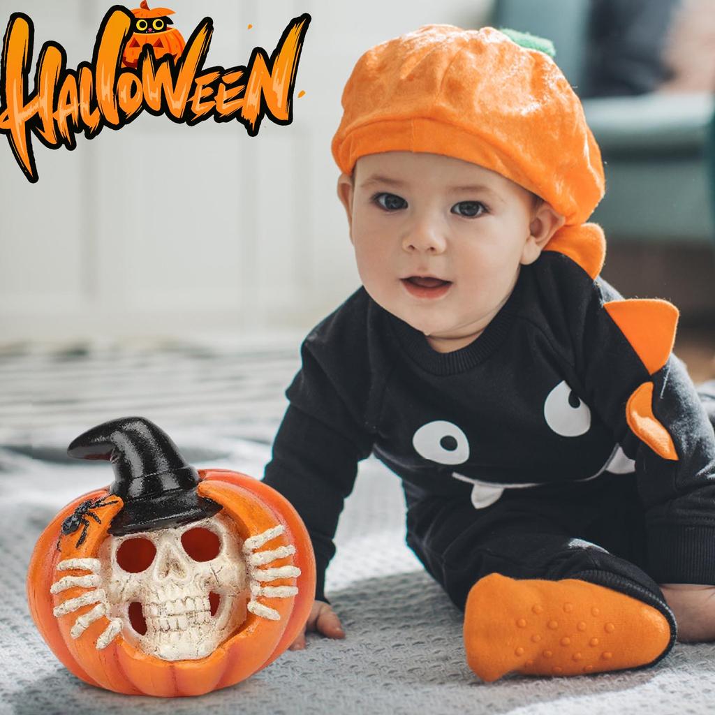 Halloween Pumpkin Horror Festival Luminous Resin Craft Ornament Creative Decoration