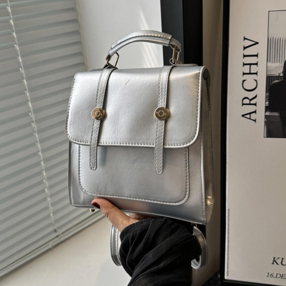 

Minimalist College Style Ruckpack Retro Travel Backpack Fashion Square Crossbody Bag Lady