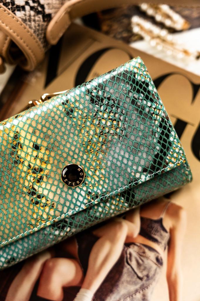 Women's leather wallet PTN 42108-SFL-6204 Blue