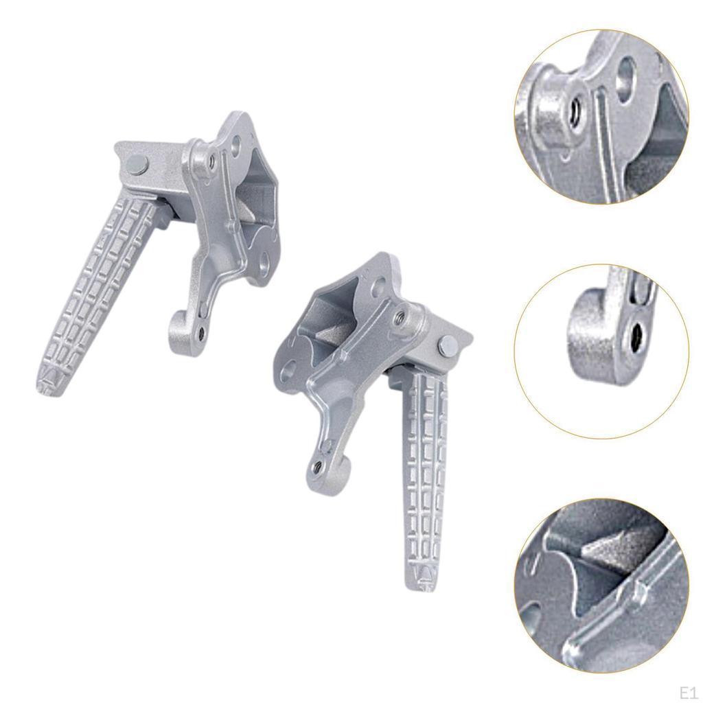 Motorcycle Foot Pegs Rear Passenger Footrest Replaces Lightweight Spare Parts Easy to Install Sturdy