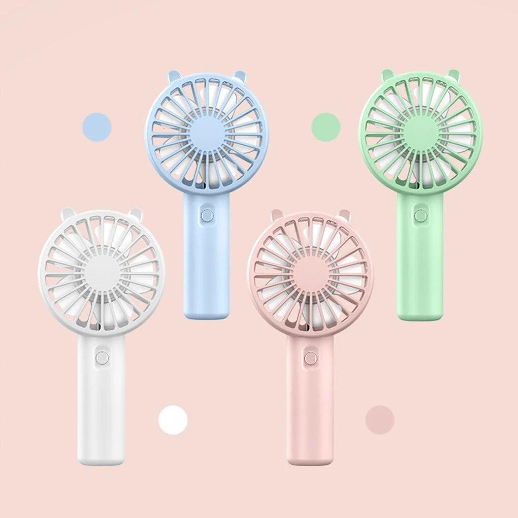 Portable Handheld Fan Small Cooling Fan USB Rechargeable Eyelash Eyelash Mute Cooler Handheld Fan Mini USB Rechargeable Desk