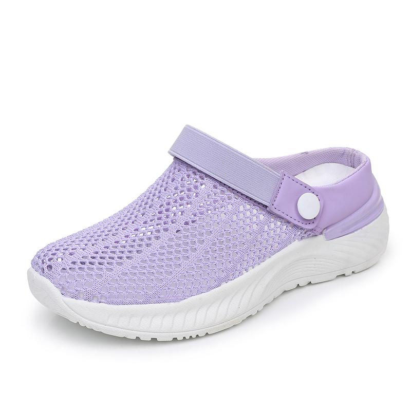 

Women s 2024 Breathable Mesh Slip-On Sneakers: Lightweight, Hollow Design, Thick Sole. 36 фіолетовий