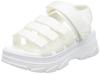 Liberty Doll 4165 Plattform 5cm Borrelås 4 Alle Størrelser 2E Sandaler, Sandaler, Hæl, Unisex, Stropp, Stropper, Hvit, 25.5cm,