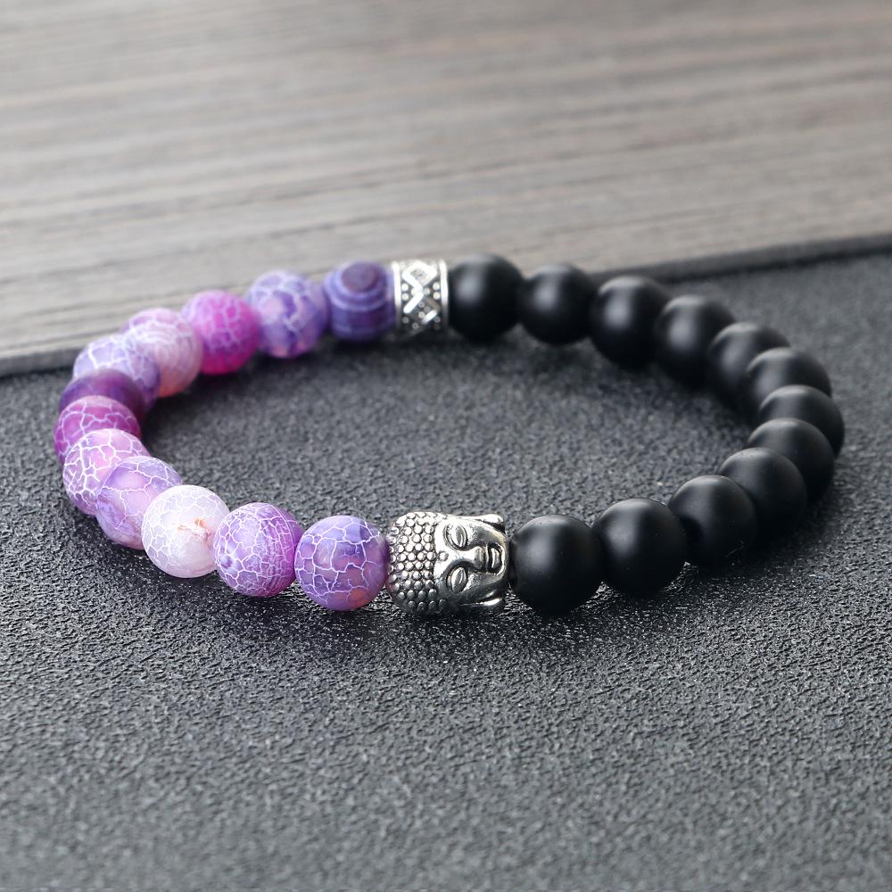 Heren Yoga Boeddha Spacer Kralen Armband - 8mm Ronde Kralen - Nieuwe Collectie