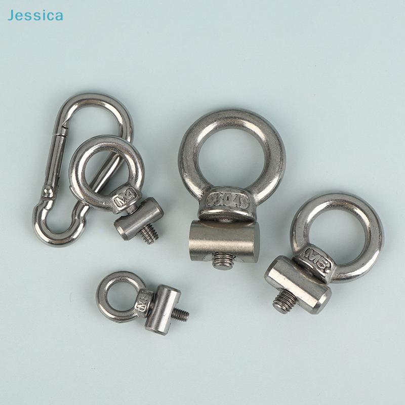 Stainless Steel Eye Bolt Screws | Multi-Size(M3/4/5/6) Ring Bolts for Hanging, Rigging & Hardware Applications