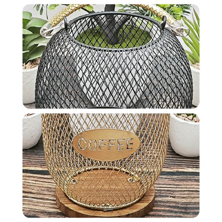 Fashionable Coffee Accessory Storage Basket With Protective Opening Portable for Maintaining Cleanliness and Order