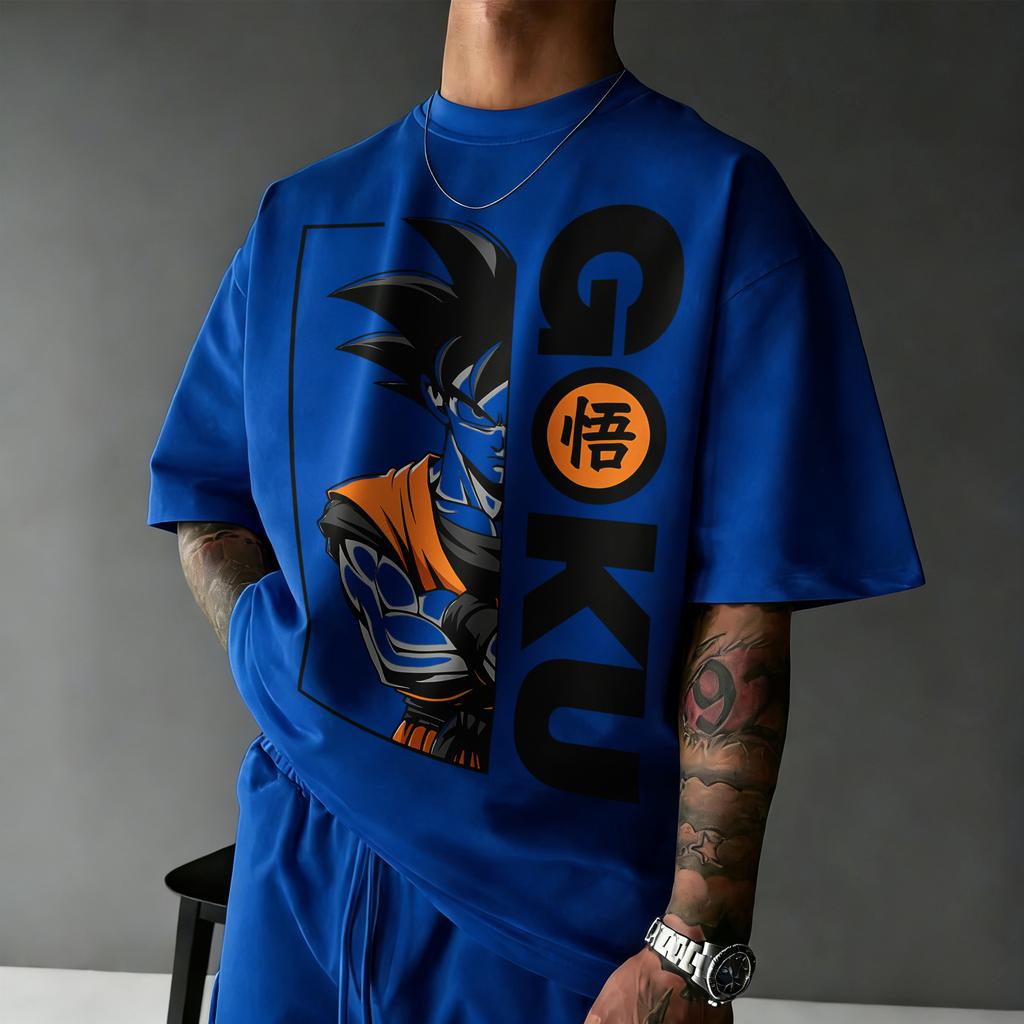 Anime Dragon Ball Wukong Printed Tshirt Mens and Womens Short Sleeve 2026 Summer New Fashion Pattern Tshirt Casual Top
