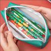 1 Piece Cute Cartoon Christmas Pencil Case Bag Key Chain Pu Large Capacity Coin Wallet Case Pouch Bag School Supplies Gift