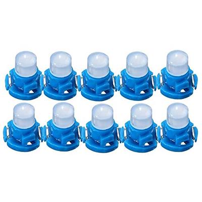 Oikabio 10pcs Car Dash Instrument Base Light Lamp T4.2 COB Automotive Wedge Dashboard Valve DC12V Lamp