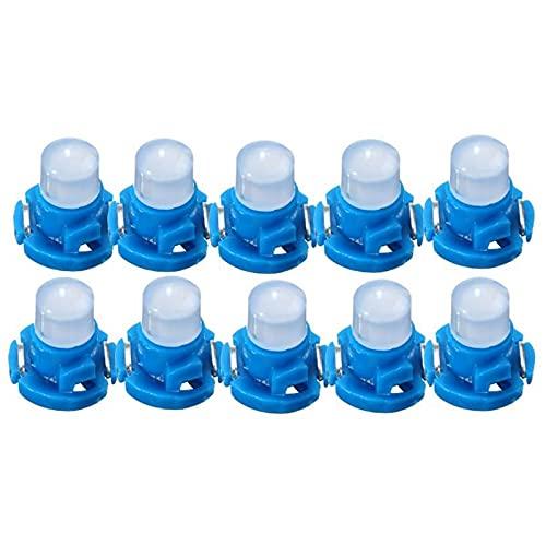 Plouluyt 10pcs Car Dash Instrument Base Light Lamp T4.2 COB Automotive Wedge Dashboard Valve DC12V Lamp