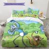 Regular Show  Pattern Bedding Quilt Set  Home Decoration  Gift (1 * Duvet Cover + 2 * Pillowcase  Without Core)