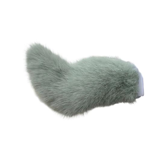 Faux Fur Electric Wagging Tail for Car, Remote Control Moving Tail Decoration, Rechargeable Detachable Auto Accessory for Anime Cosplay