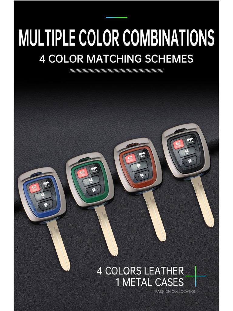 Key Cover Shell for Toyota FJ Cruiser, RAV4, Prado, and Land Cruiser