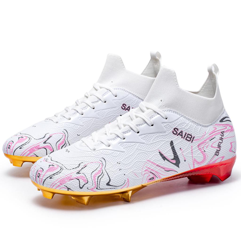 Football Boots Men Gold Metal Plated Soccer Cleats Adult Professional Training Sneakers and Competition Unisex Football Boots