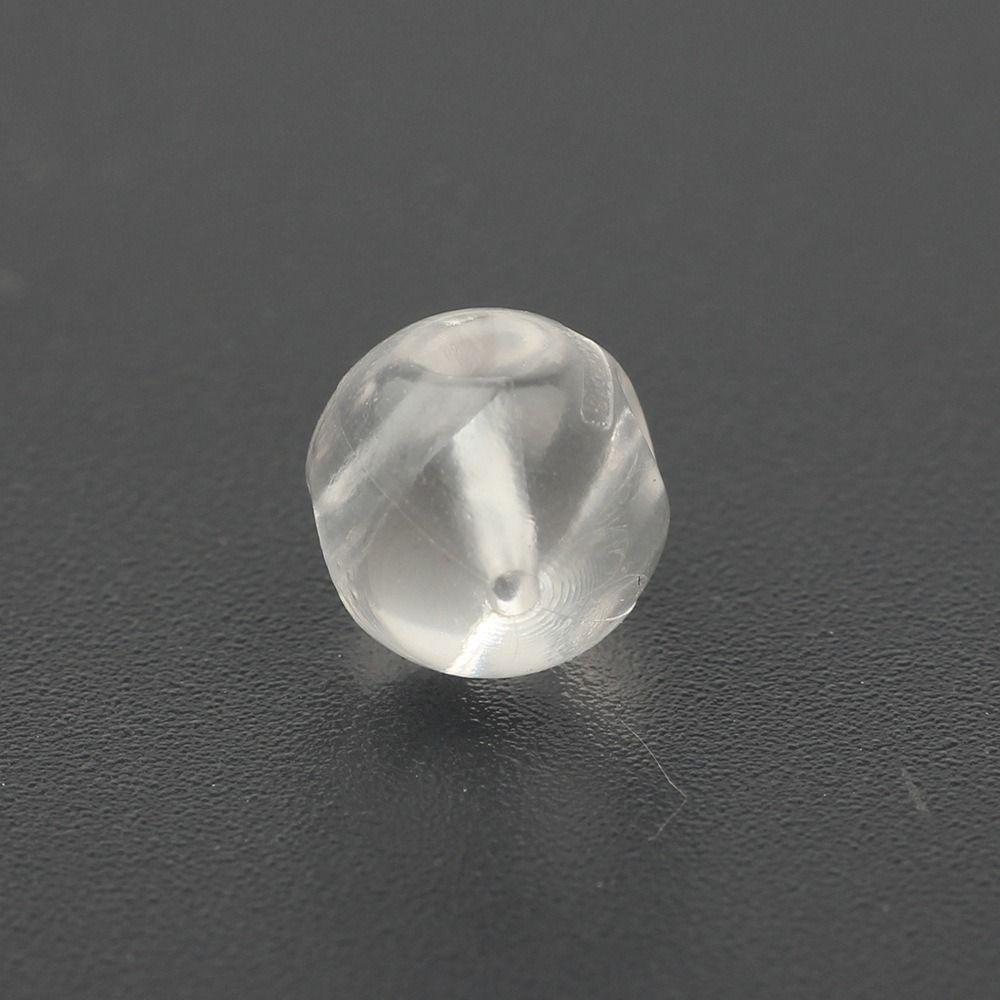 50PCS Plastic Fishing Cross Beads Lightweight Fishing Rig Beads Double Pearl Beads Outdoor Fishing