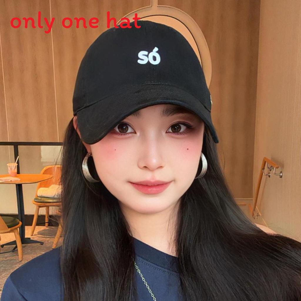 

Embroidered Letter Baseball Cap With Wide Brim And Adjustable Fit For Casual Summer Wear чорний