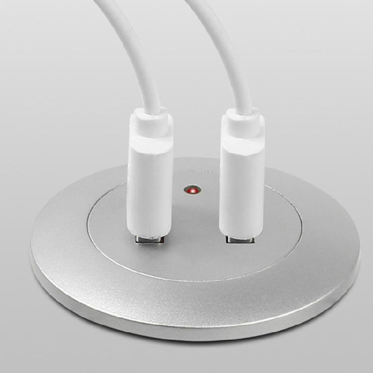Embedded Desktop USB Charger Extension Cord Mobile Table Sofa Concealed Fast Charging Cable Connector Socket